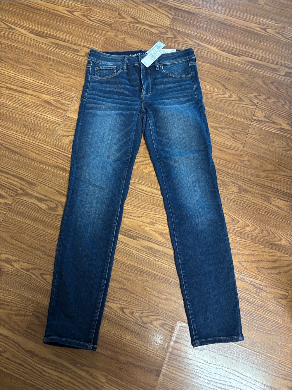 American Eagle Outfitters Women's Dark Blue Skinny Jeans